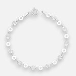 Pulsera Círculos Facetados 16 cm