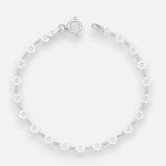Pulsera Rombos Círculos 16 cm
