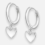 Argolla Huggie Corazón 12 mm