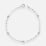 Pulsera Cola de Topo Entorchada con Esferas