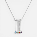 Collar Cascada Cristales Hecho con Swarovski® Multicolor