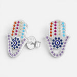 Aro Mano de Fátima Ojo Turco Circones Multicolor