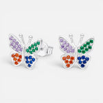 Aro Mariposa Circones Multicolor