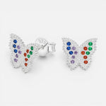 Aro Mariposa Circones Multicolor