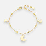 Pulsera Media Luna Esferas