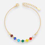 Pulsera 7 Chakras Hecho con Cristal Swarovski®