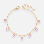 Pulsera Cristales Hecho con Swarovski® Rosado