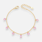 Pulsera Cristales Hecho con Swarovski® Rosado