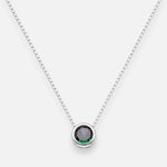 Collar Circón Punto de Luz Topacio Místico 6 mm