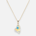Collar Corazón Cristal Hecho con Swarovski® Tornasol