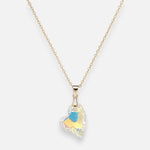 Collar Corazón Cristal Hecho con Swarovski® Tornasol