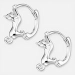 Argolla Huggie Gatito 15x13 mm