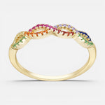 Anillo Cintillo Infinitos Circones Multicolor