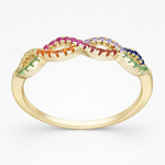 Anillo Cintillo Infinitos Circones Multicolor