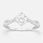 Anillo del Deseo Moissanita y Circones