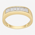 Anillo Cintillo Circones Baguette