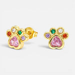 Aro Patita Corazón Circones Multicolor