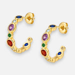 Semi Argolla Circones Multicolor 19 mm