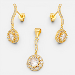 Conjunto Líneas Onduladas Flor Circones