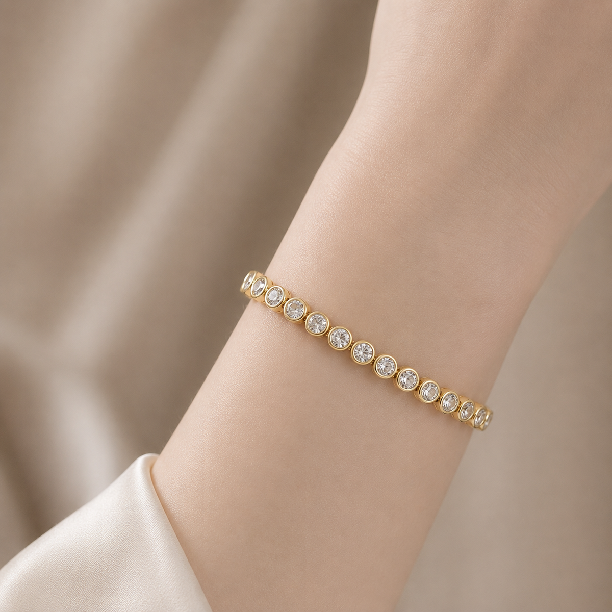 Pulsera Circones Tenis Redonda