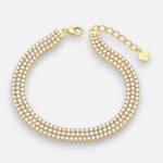 Pulsera Triple Circones Tenis