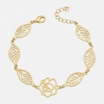 Pulsera Hojas Rosa de Abril