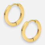 Argolla Huggie Satinada 18 mm
