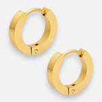 Argolla Huggie Satinada 13 mm