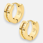 Argolla Huggie Línea Circones 12 mm