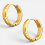 Argolla Huggie Lisa Satinada 20 mm