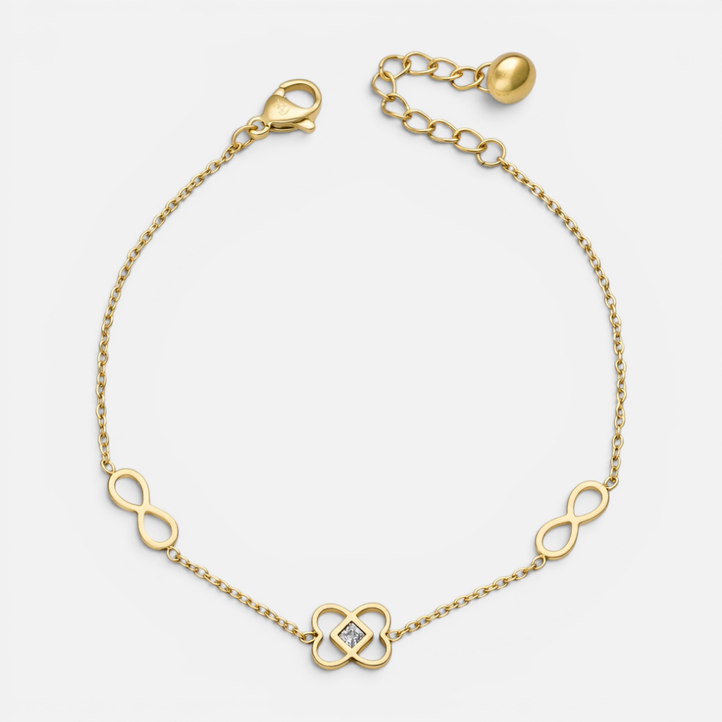 Pulsera Infinitos Rombo Circón