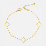 Pulsera Rombos Círculos