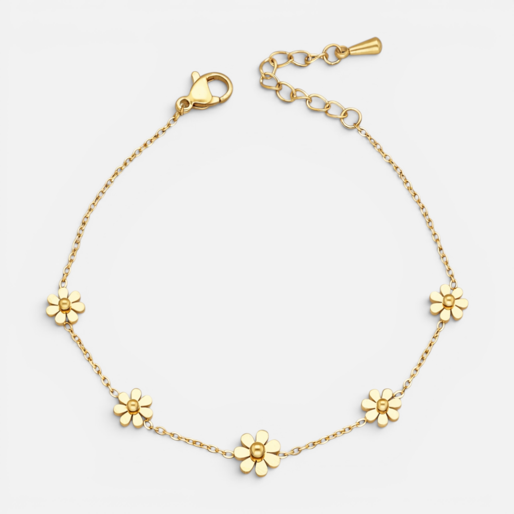 Pulsera Flores Esferas