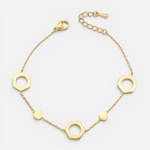 Pulsera Hexágono Círculos