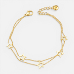 Pulsera Doble Tradicional Estrellas