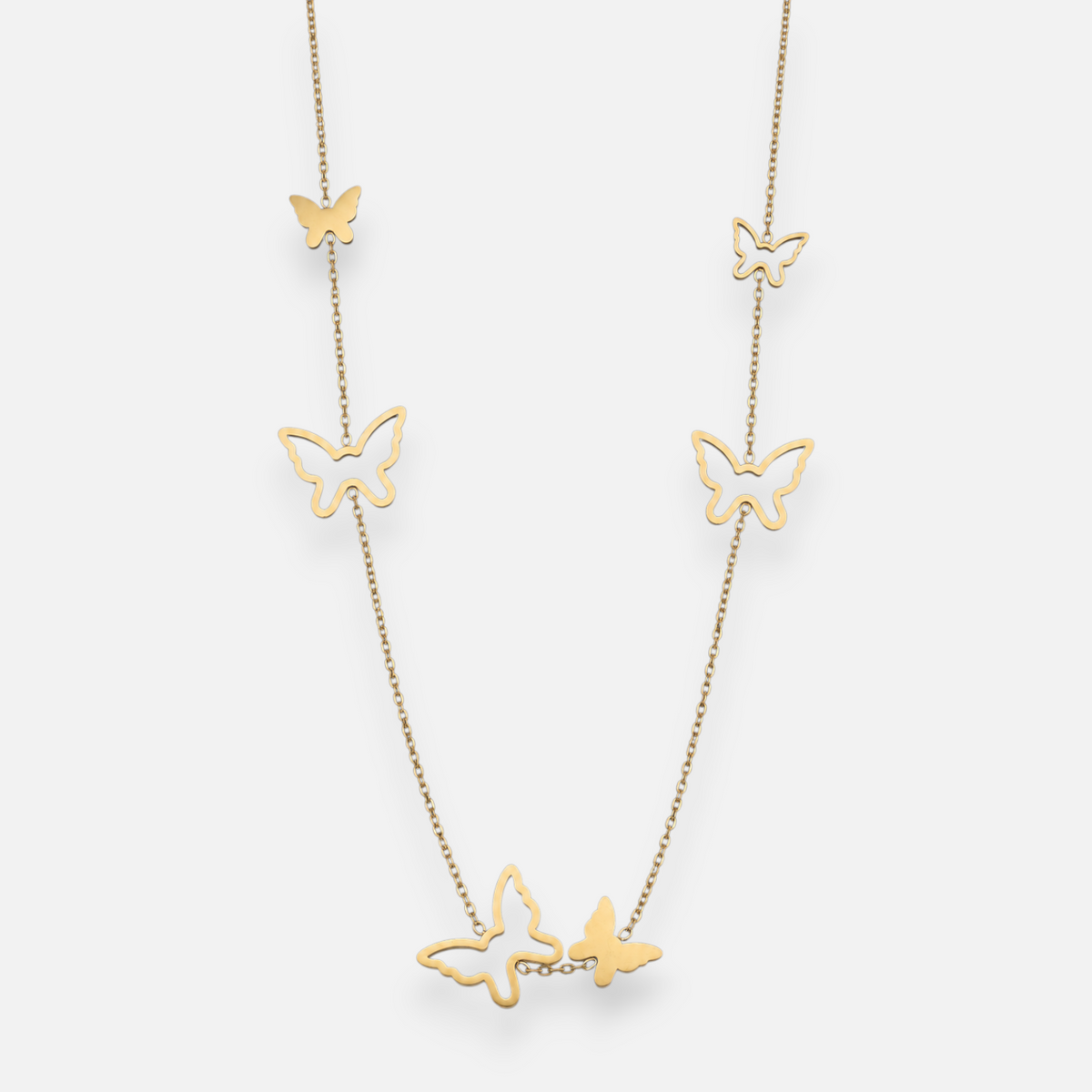 Collar Largo Mariposas