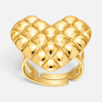 Anillo Ajustable Corazón Chunky