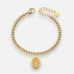 Pulsera Esferas Virgen de Guadalupe