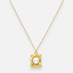 Collar Figura Abstracta Perla