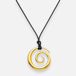 Collar Semi Cuero Espiral
