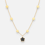 Collar Flores Ónix