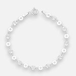 Pulsera Círculos Facetados 16 cm