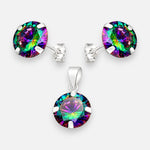 Conjunto Circón Topacio Místico 8x10 mm