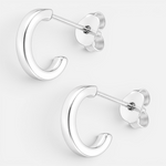 Semi Argolla Mini Corte Cuadrado 10 mm