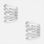 Aro Ear Cuff 5 Líneas Entorchado