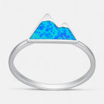 Anillo Montañas Ópalo Azul