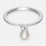 Anillo Perla Colgante