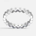 Anillo Cintillo Rombos Circones