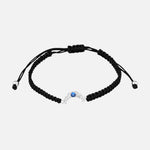 Pulsera Ajustable Hilo Media Luna Circón Zafiro