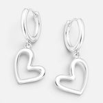 Argolla Huggie Corazón 12 mm